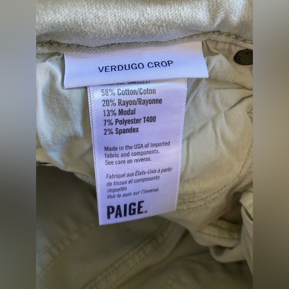 Paige Verdugo Crop light blue skinny jeans size 26 - Picture 2 of 6